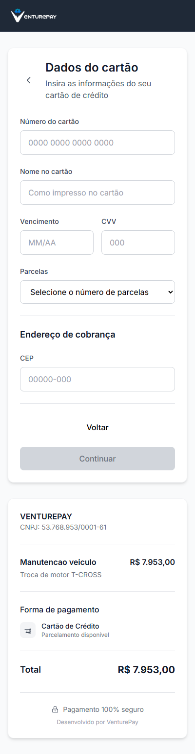 Link de Pagamento VenturePay